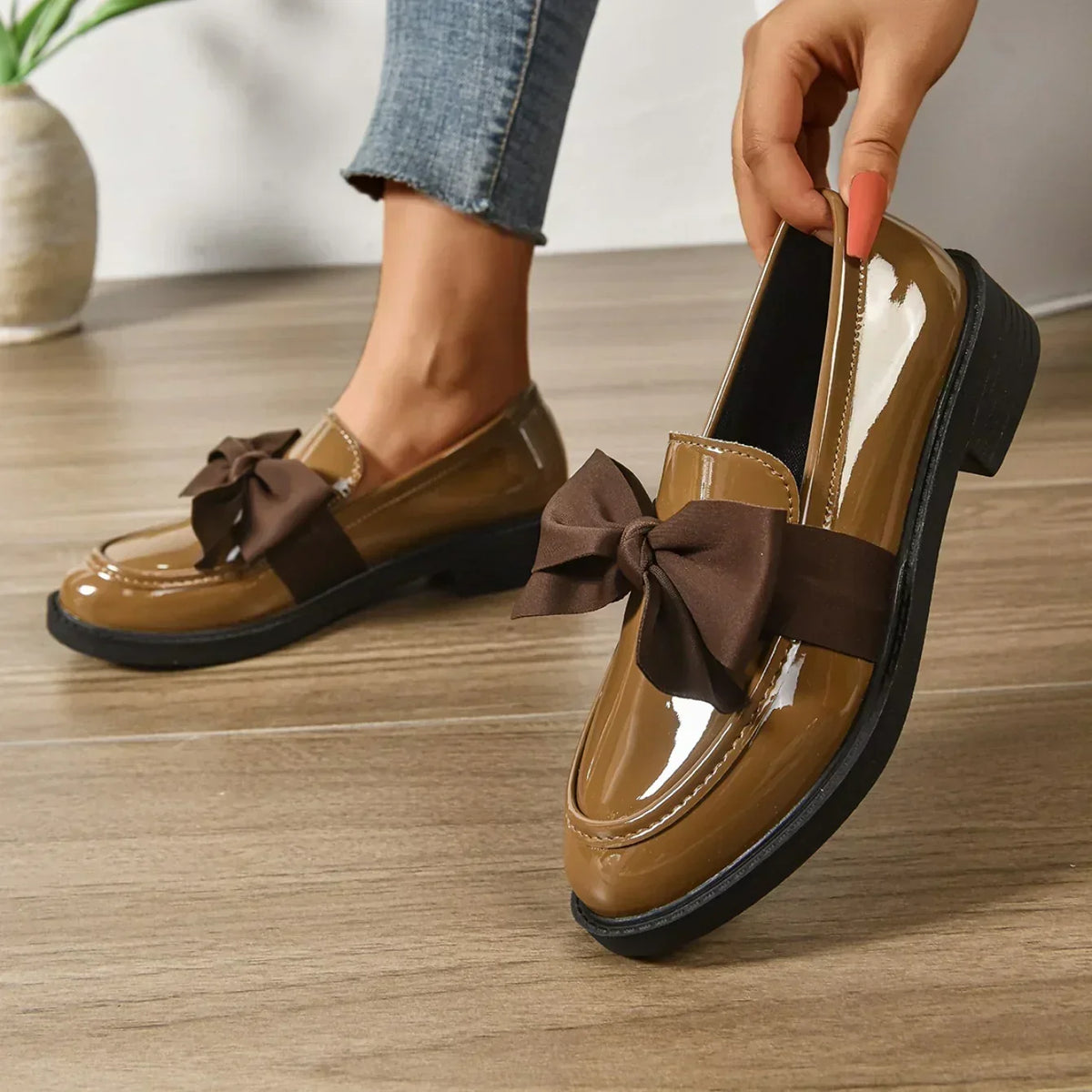 Kelis | Leather-Look Loafers