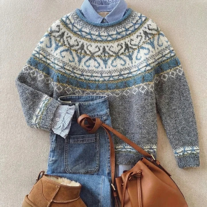 Lies | Nordic-Pattern Jumper