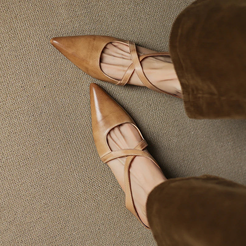 Aluna | Genuine Leather Mules