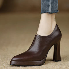 Anita | Leather-Look Heels