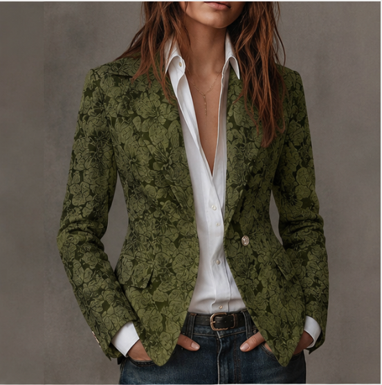 Stella | Fitted Jacquard Blazer