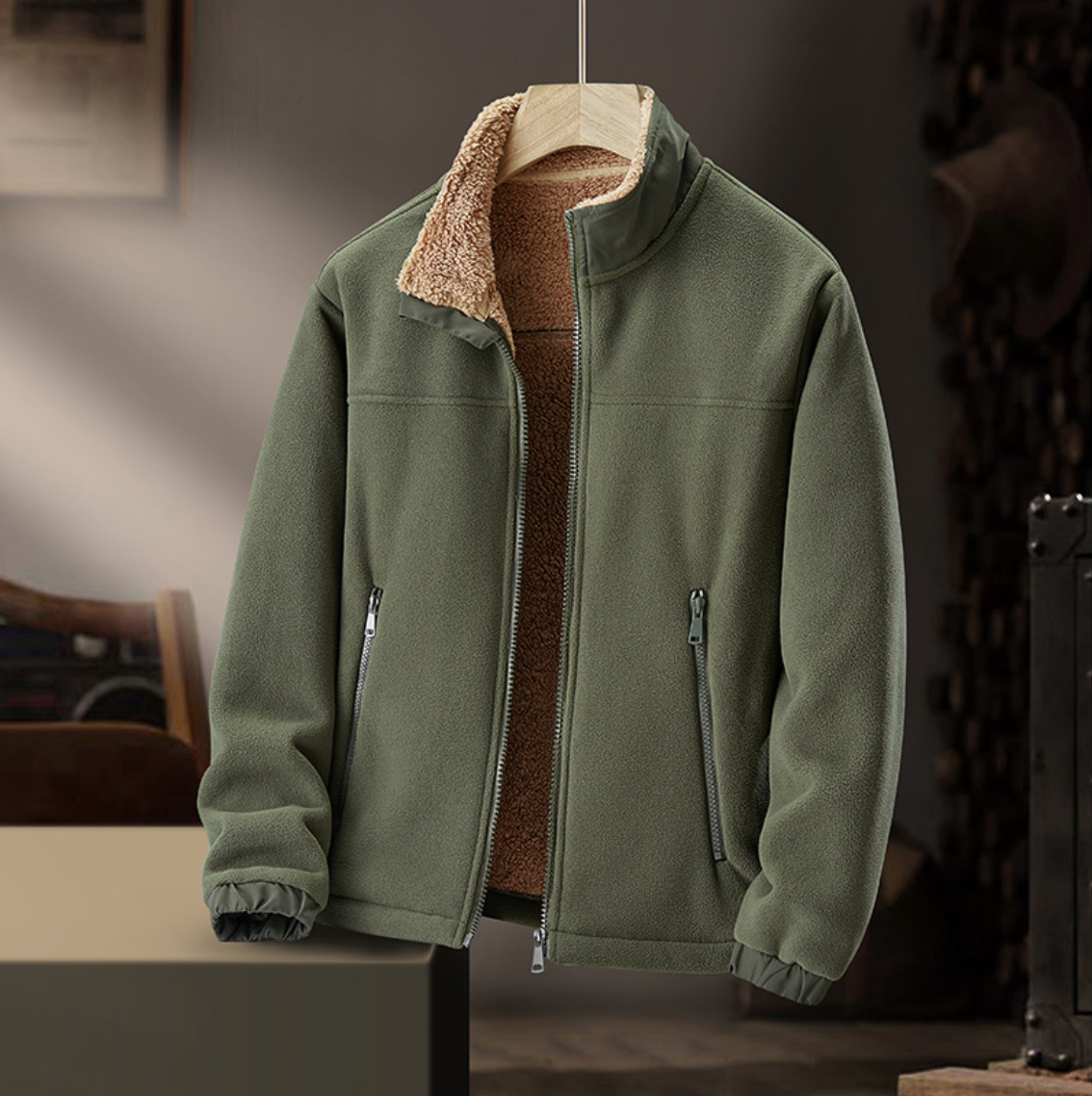 Harriet | Sherpa-Lined Stand-Collar Jacket