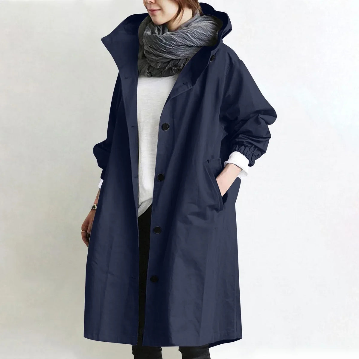 Arabella | Hooded Longline Trench Coat