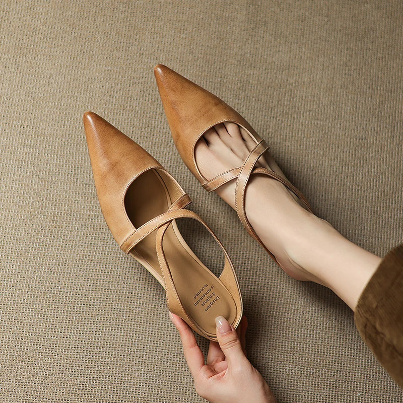 Aluna | Genuine Leather Mules