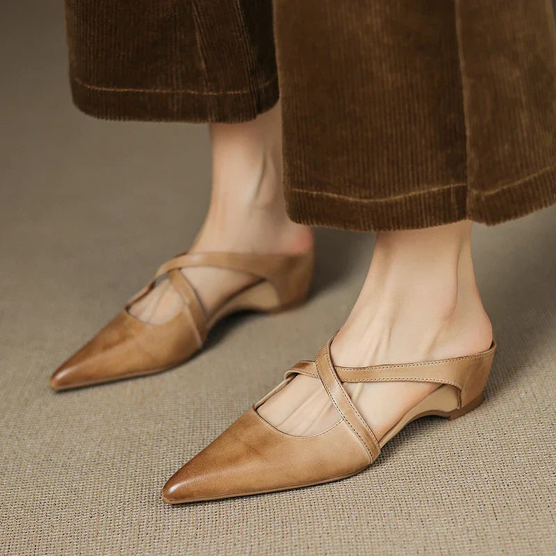 Aluna | Genuine Leather Mules