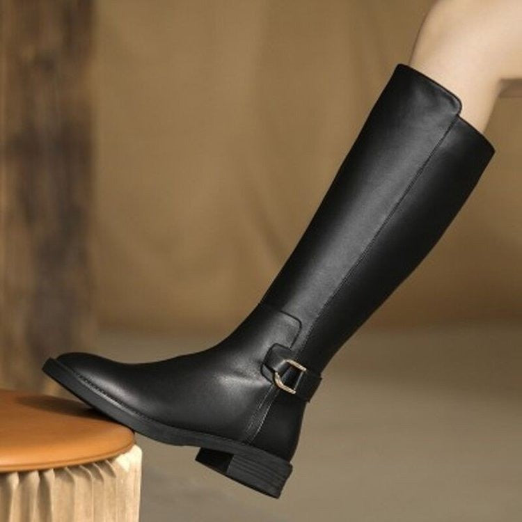 Melissa | Tall Leather-Look Boots