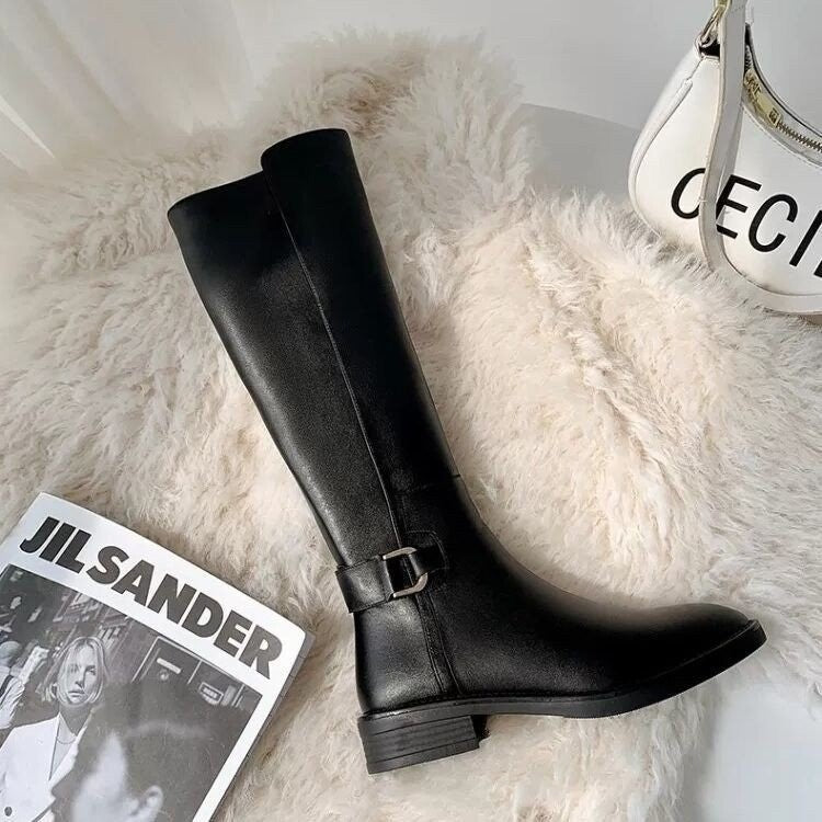 Melissa | Tall Leather-Look Boots