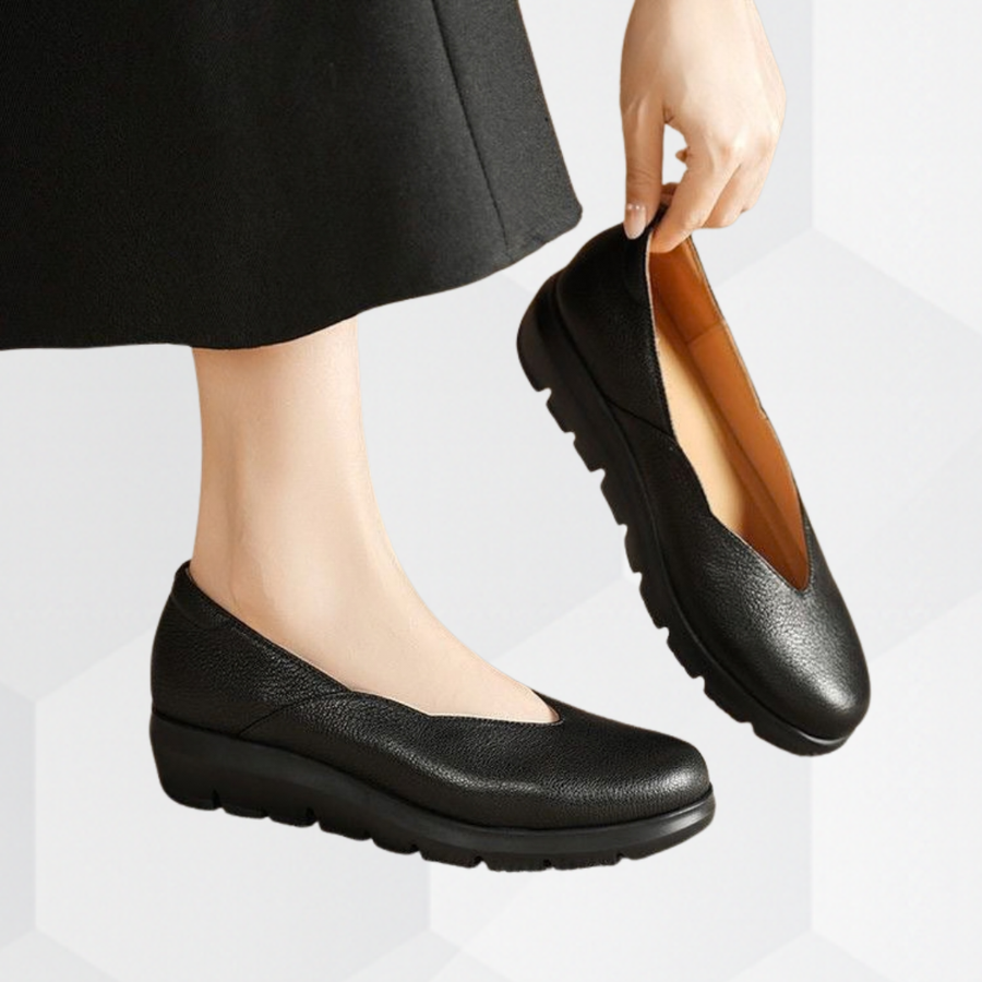 Marie | Leather Orthopaedic Ballet Flats