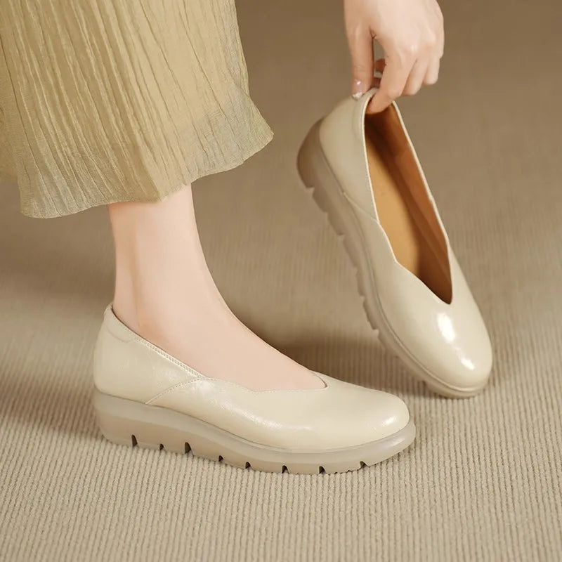Marie | Leather Orthopaedic Ballet Flats