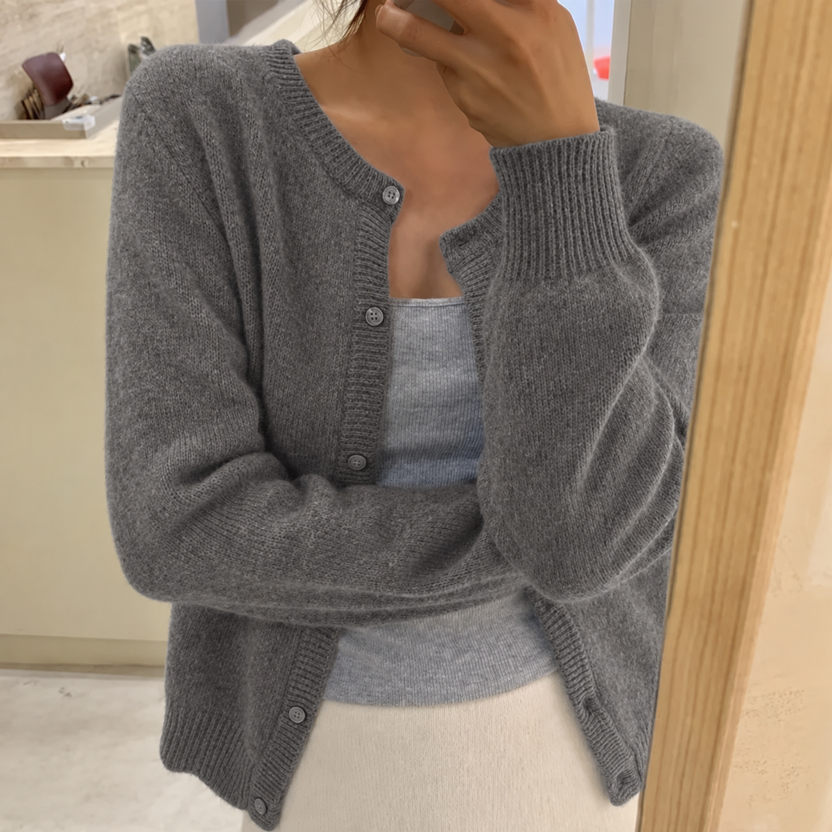 Melissa | Button-Front Cardigan