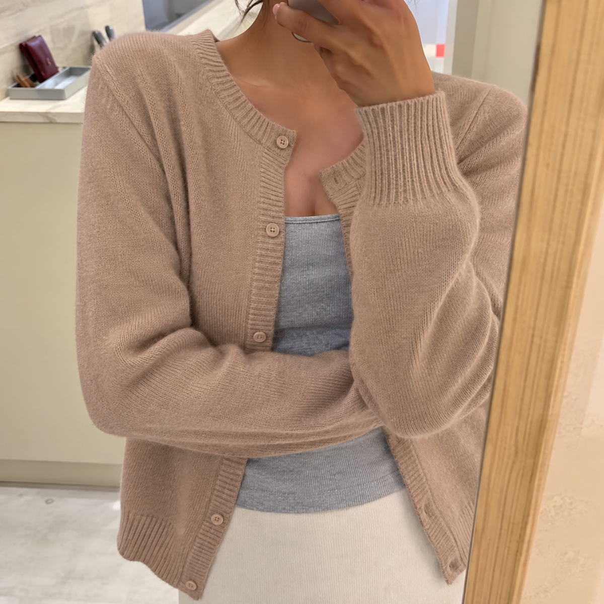 Melissa | Button-Front Cardigan