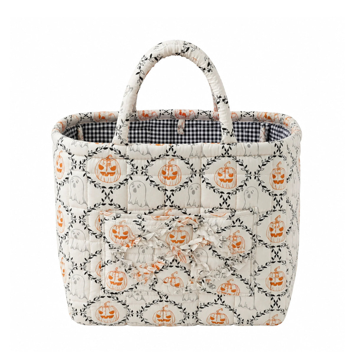 Willow | Spooky Ghost Quilted Tote Bag