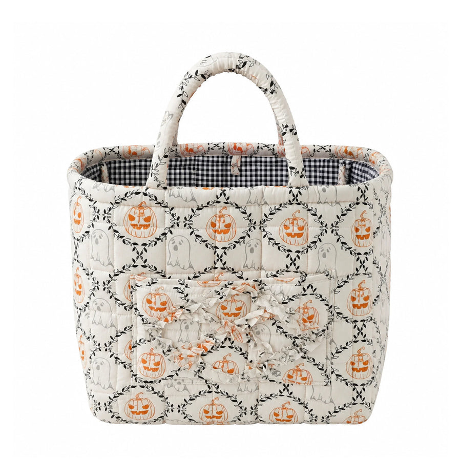 Willow | Spooky Ghost Quilted Tote Bag