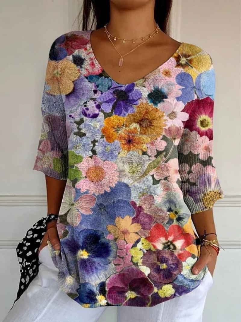 Fleur | Blooming Print Tunic Top