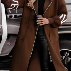 Elena | Hooded Zip Coat