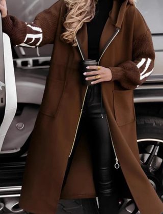 Elena | Hooded Zip Coat