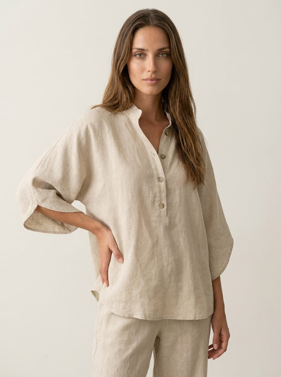 Maribel | Batwing Top and Wide Trousers Set