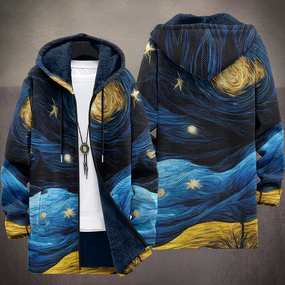 Coralie | Artful Hooded Zip Cardigan