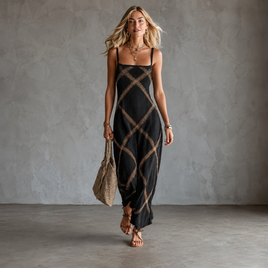 Amelia | Geometric Maxi Dress