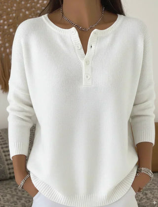 Helena | Henley Button Jumper