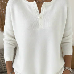Helena | Ribbed Henley Jumper