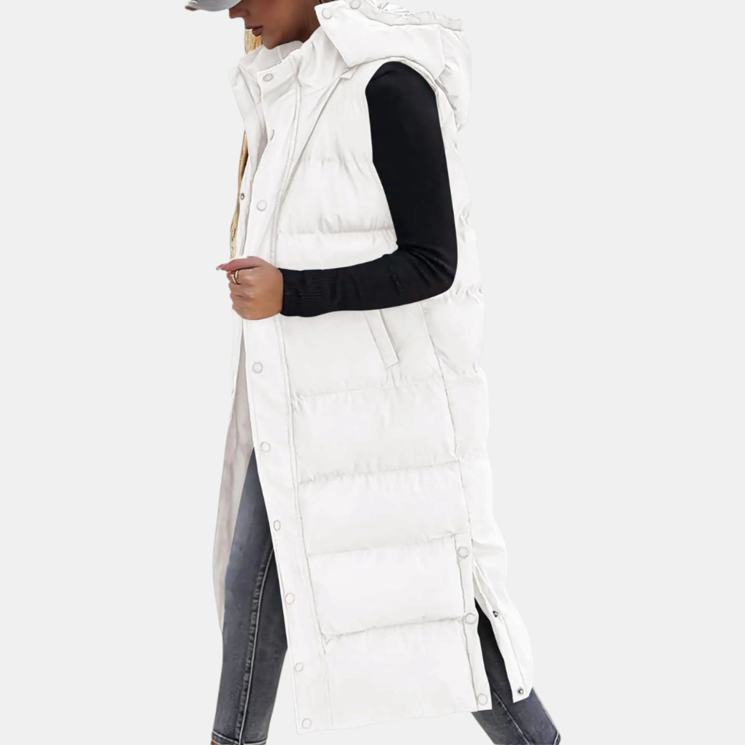 Lies | Hooded Puffer Vest