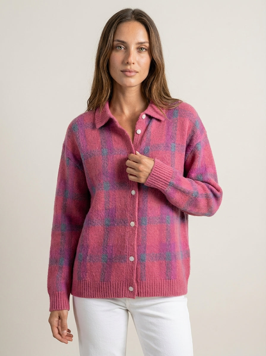 Anna | Check Cardigan