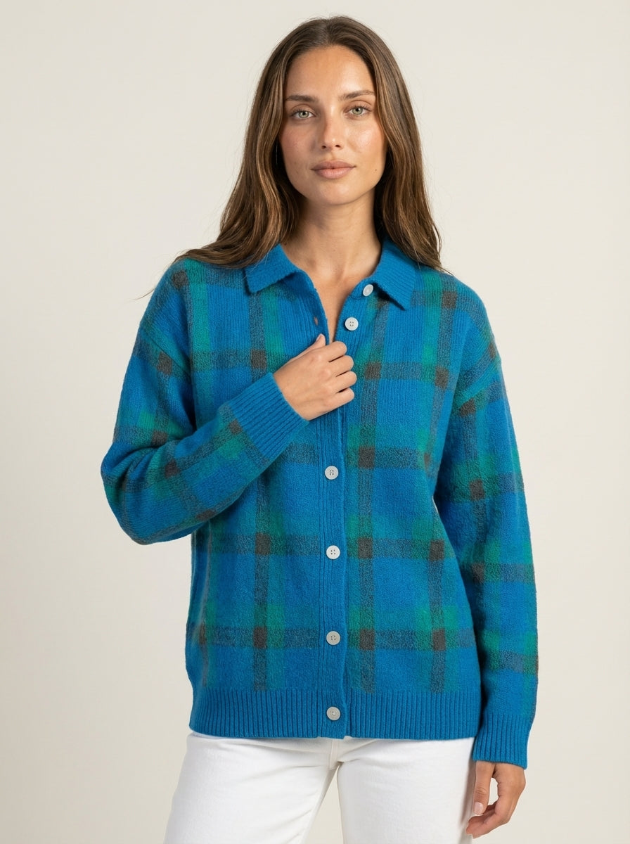 Anna | Check Cardigan