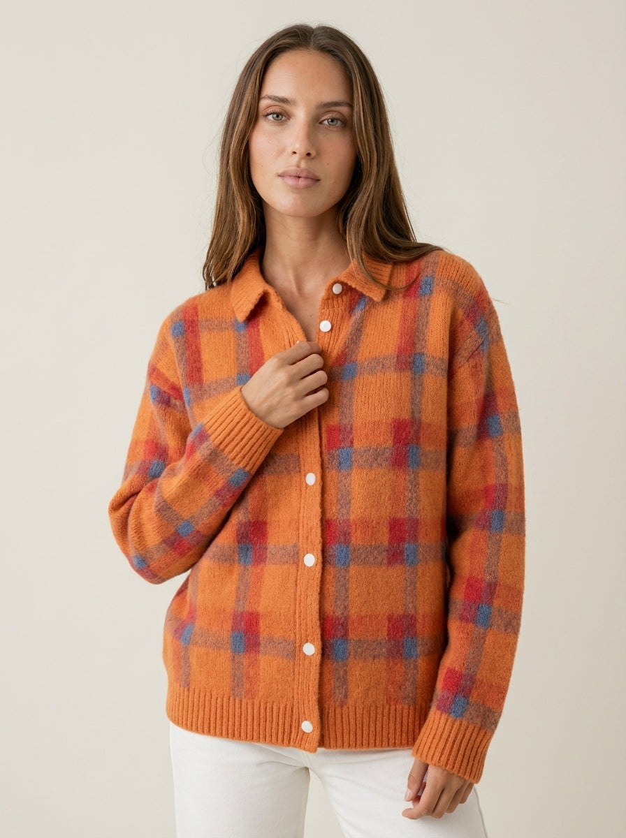 Anna | Check Cardigan