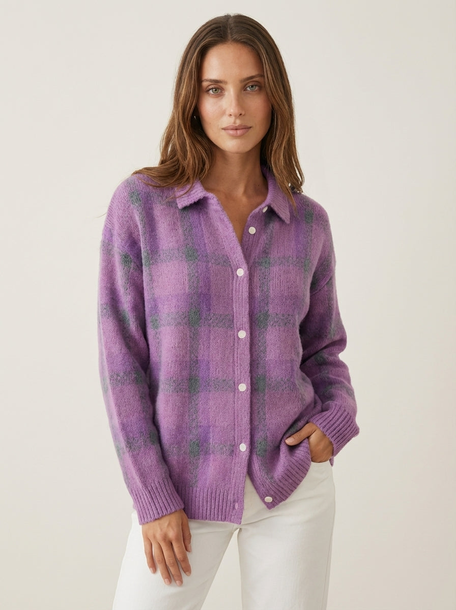Anna | Check Cardigan