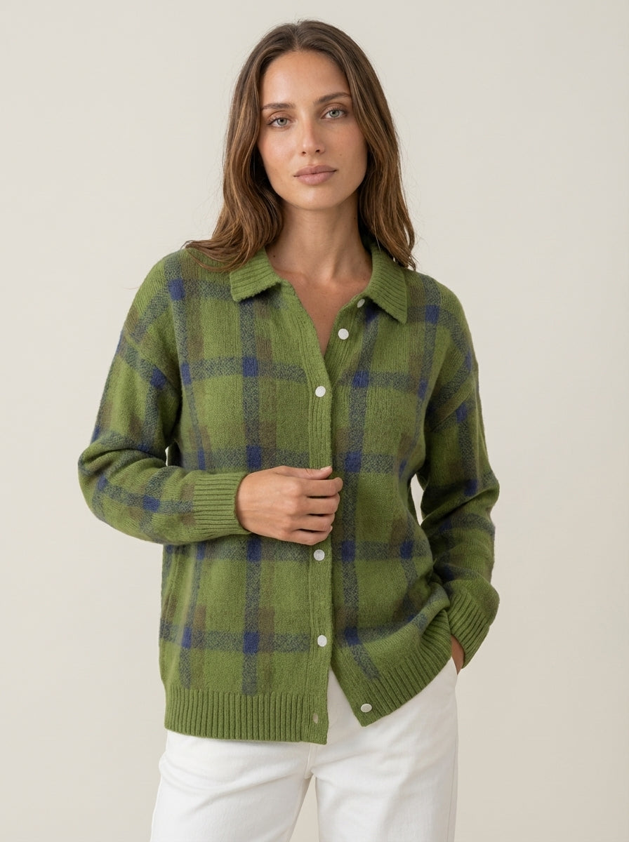 Anna | Check Cardigan