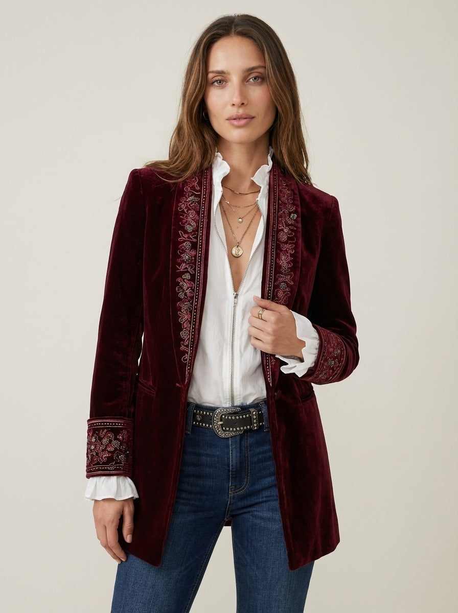 Nuria | Elegant Velvet Jacket