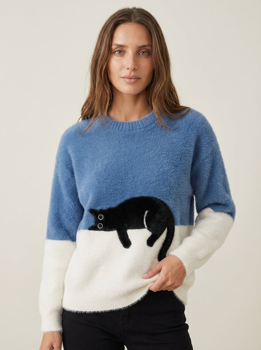 Luna | Cat Graphic Sweatshirt