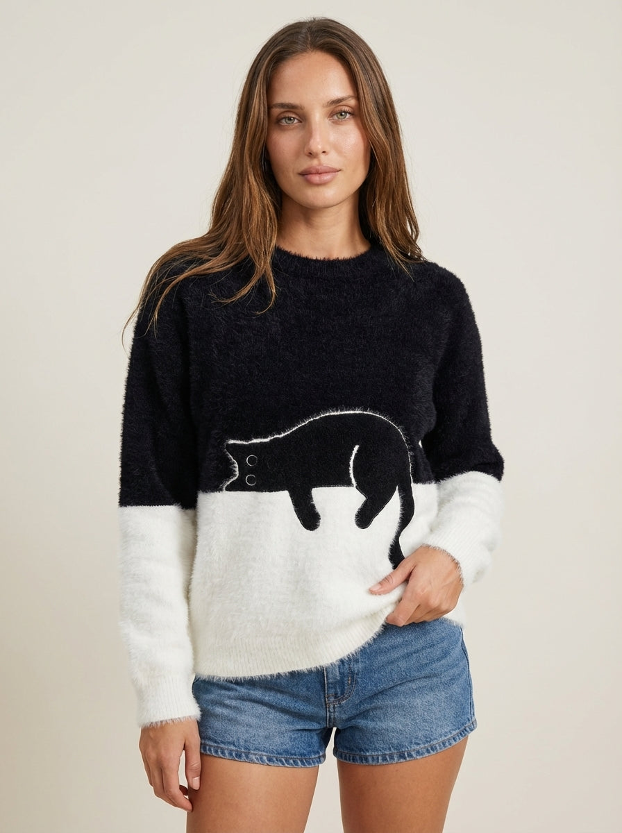 Luna | Cat Graphic Sweatshirt