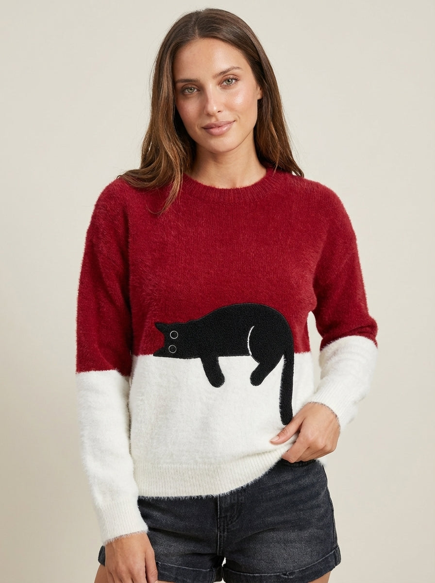 Luna | Cat Graphic Sweatshirt