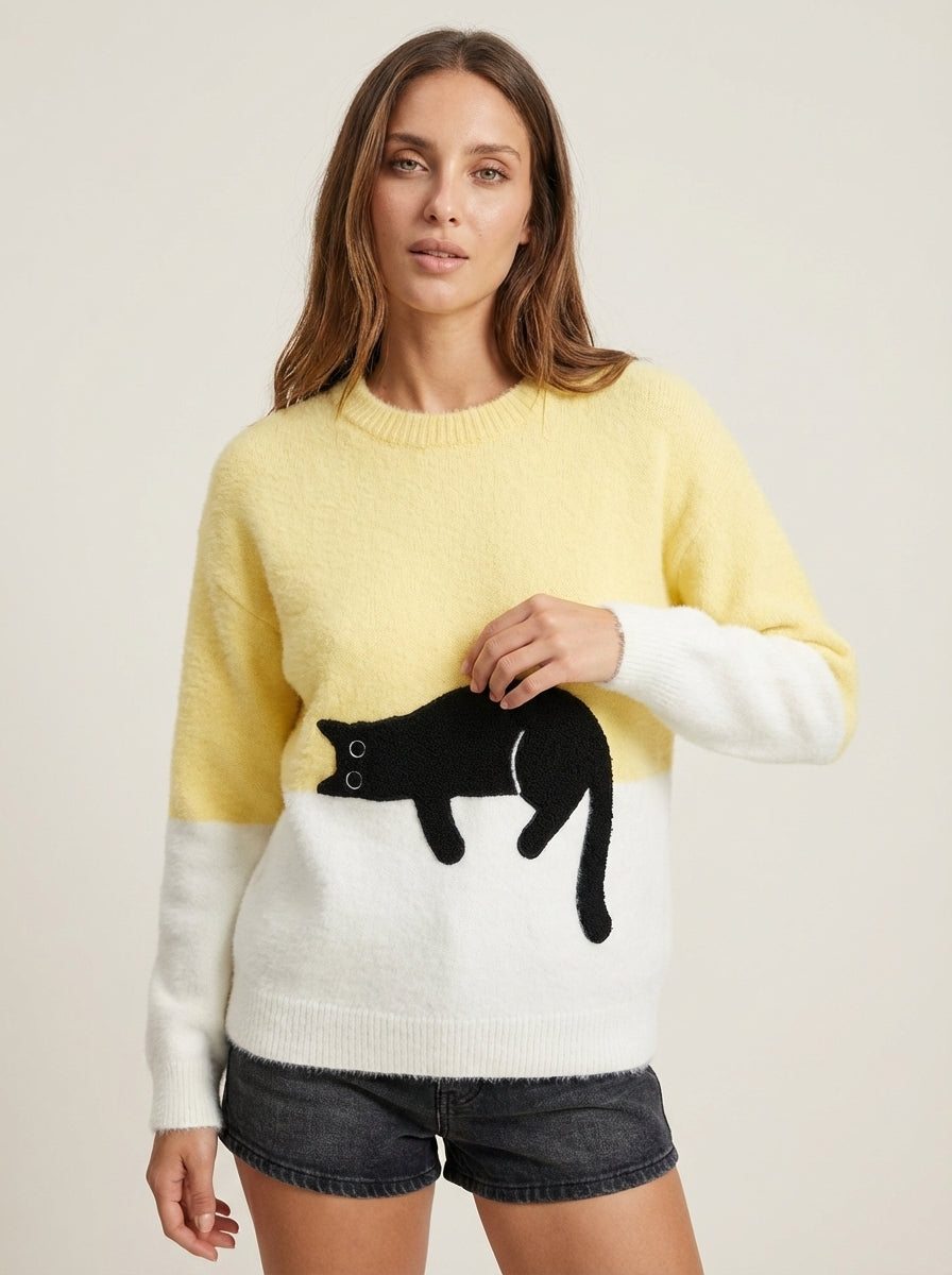 Luna | Cat Graphic Sweatshirt