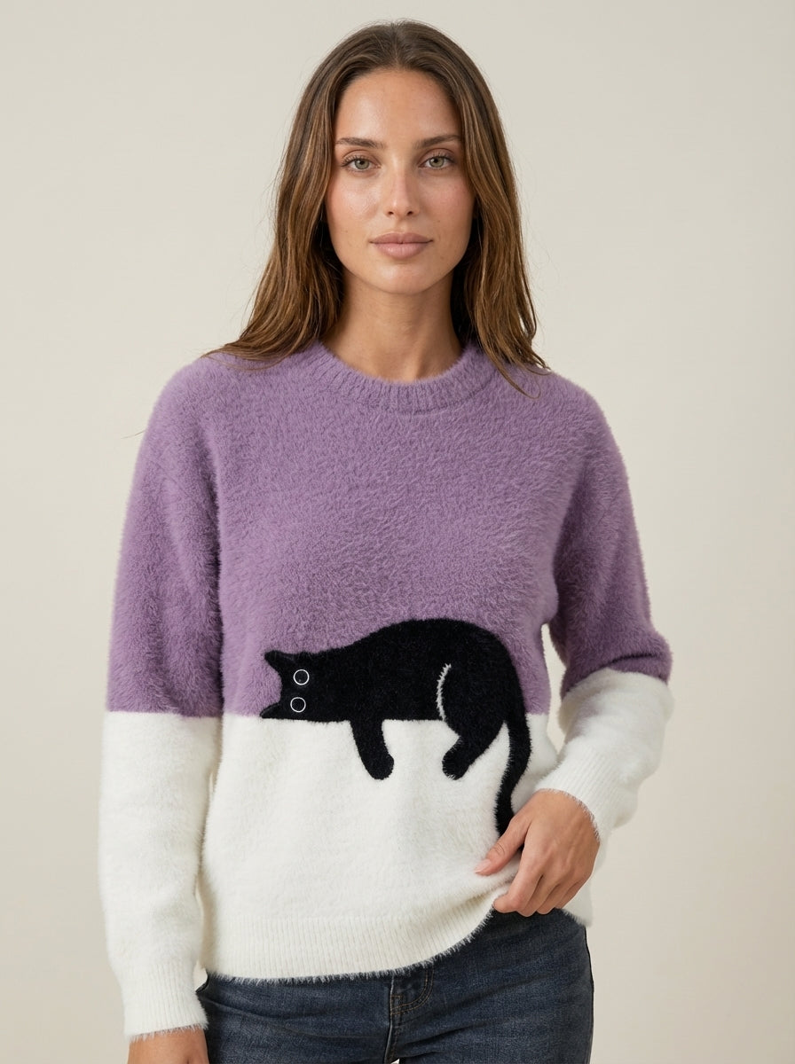 Luna | Cat Graphic Sweatshirt