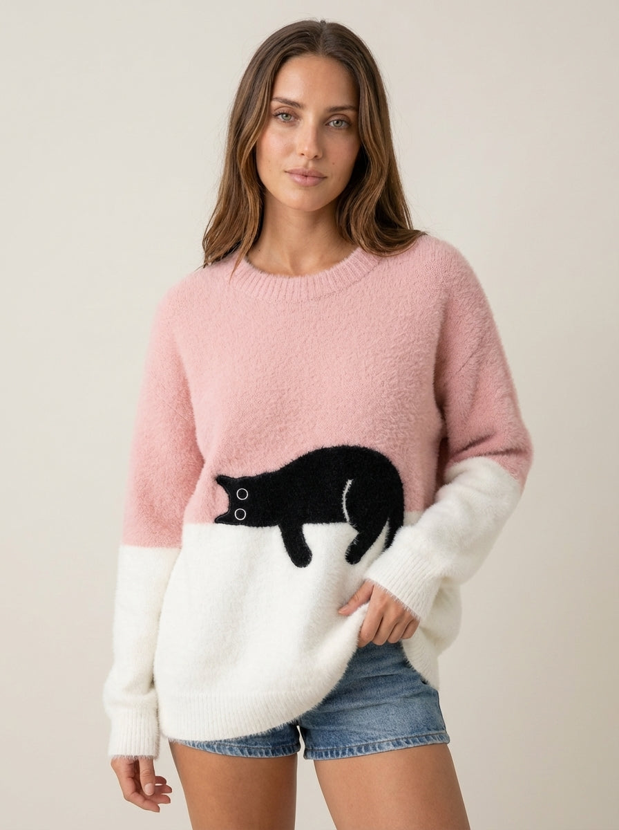 Luna | Cat Graphic Sweatshirt