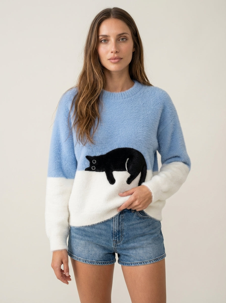 Luna | Cat Graphic Sweatshirt