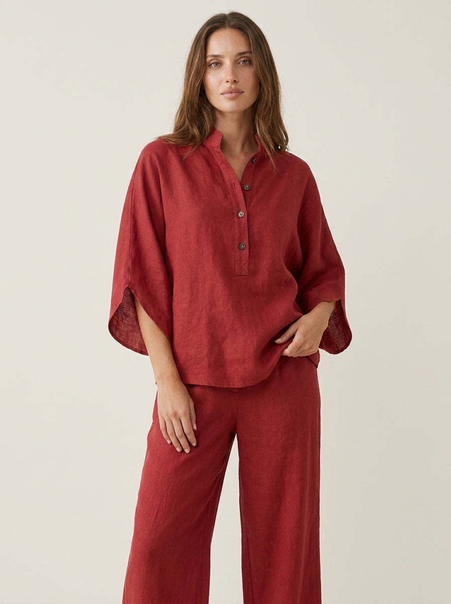 Maribel | Batwing Top and Wide Trousers Set
