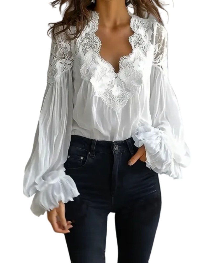 Aurore | Romantic Lace Blouse