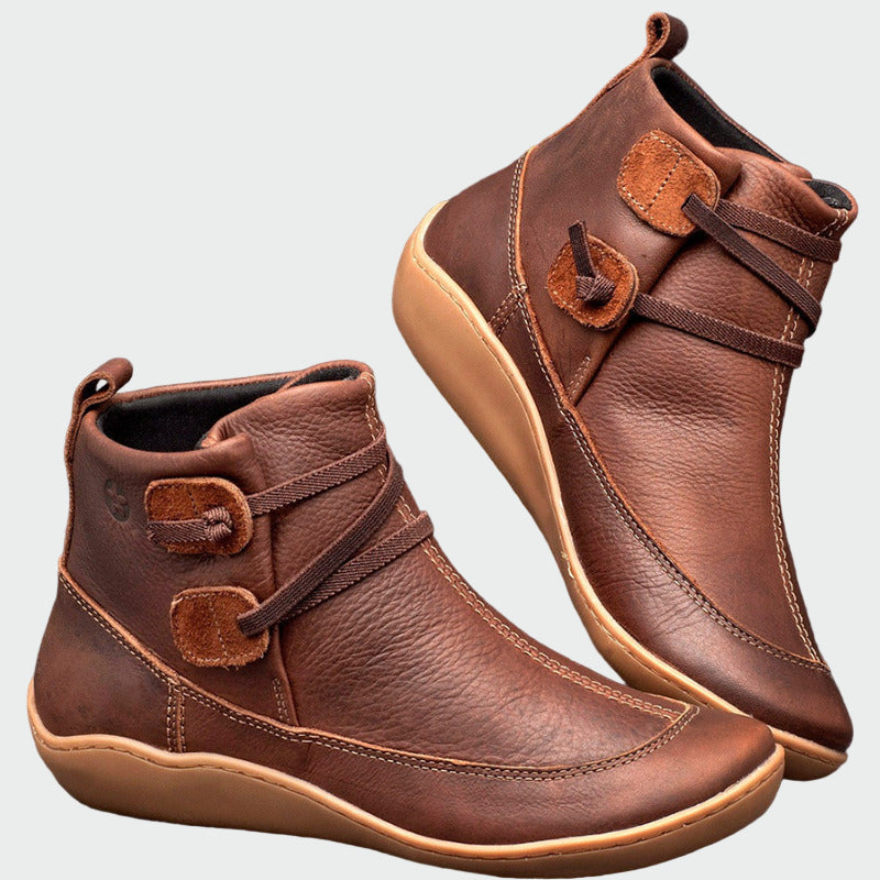 Cristiana | Leather-Look Ankle Boots