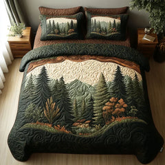 Forest Walk | 3-Piece Quilted Bedding Set