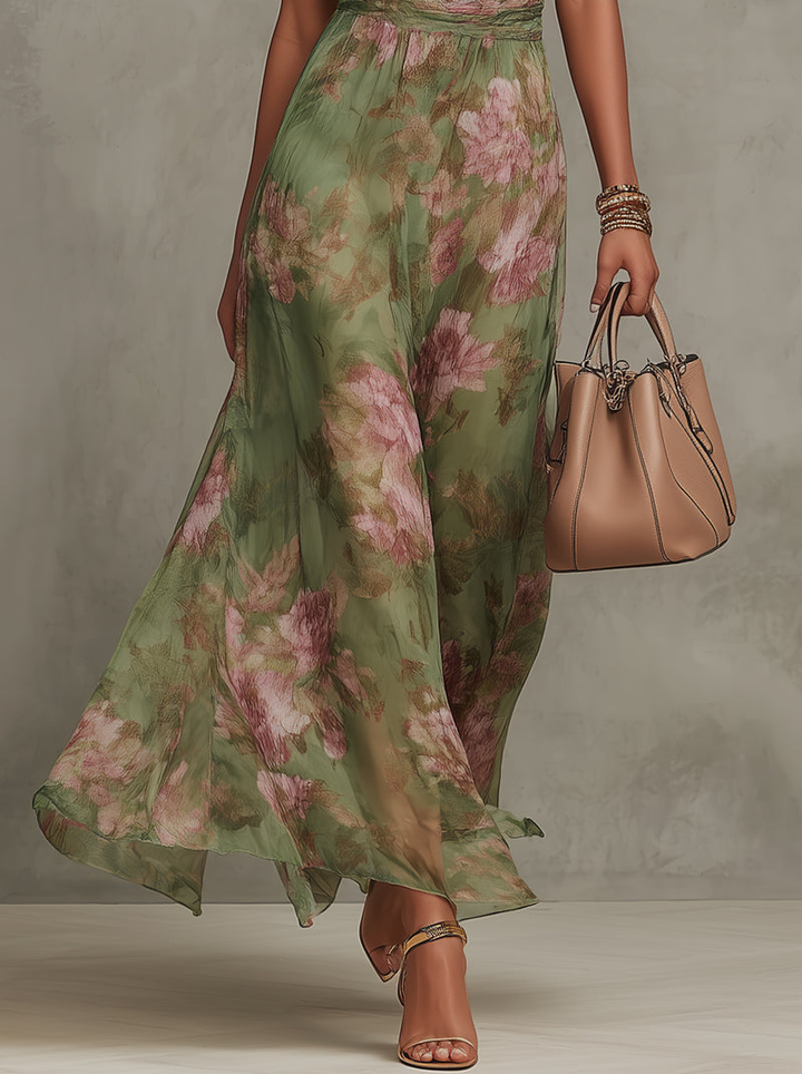 Faith - Elegant Floral Maxi Dress