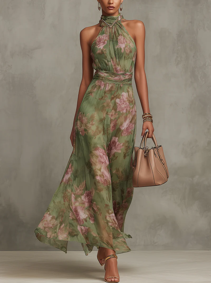 Faith - Elegant Floral Maxi Dress