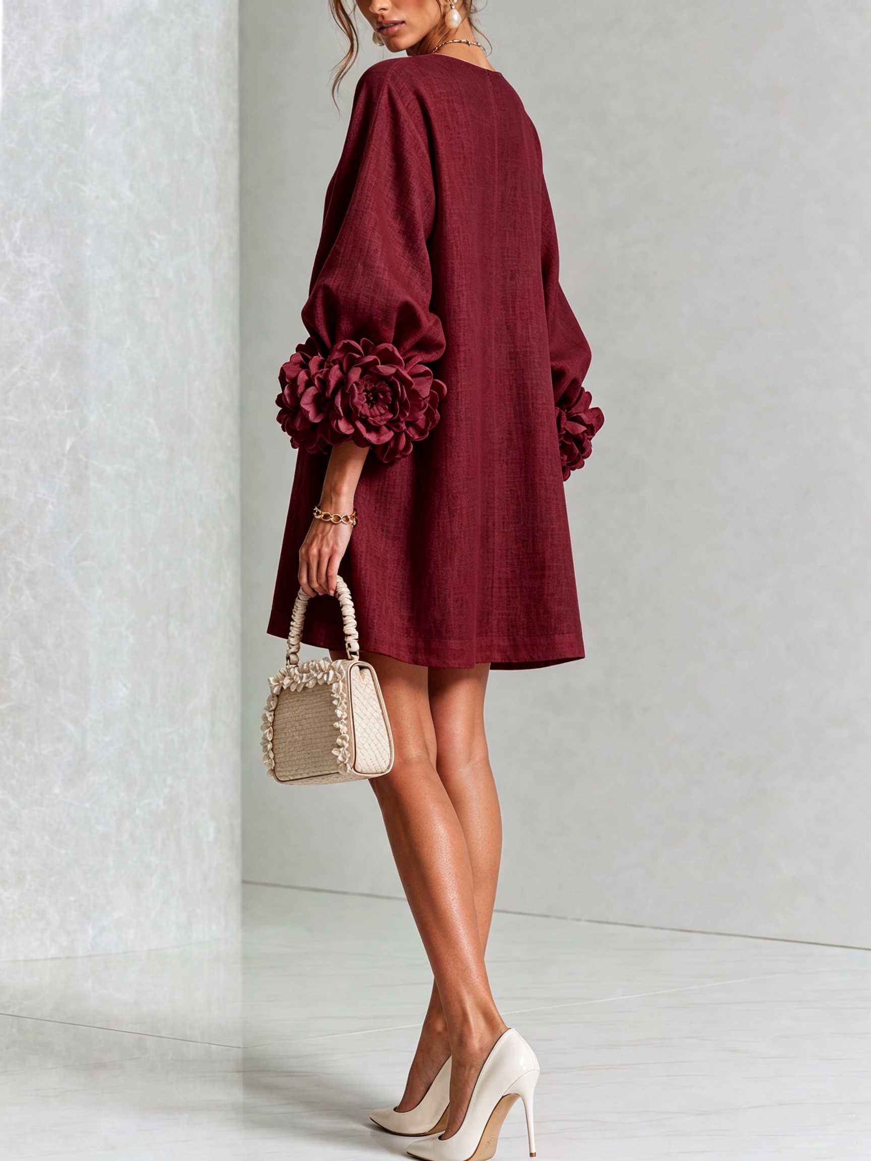 Zoe | Floral Button Mini Dress