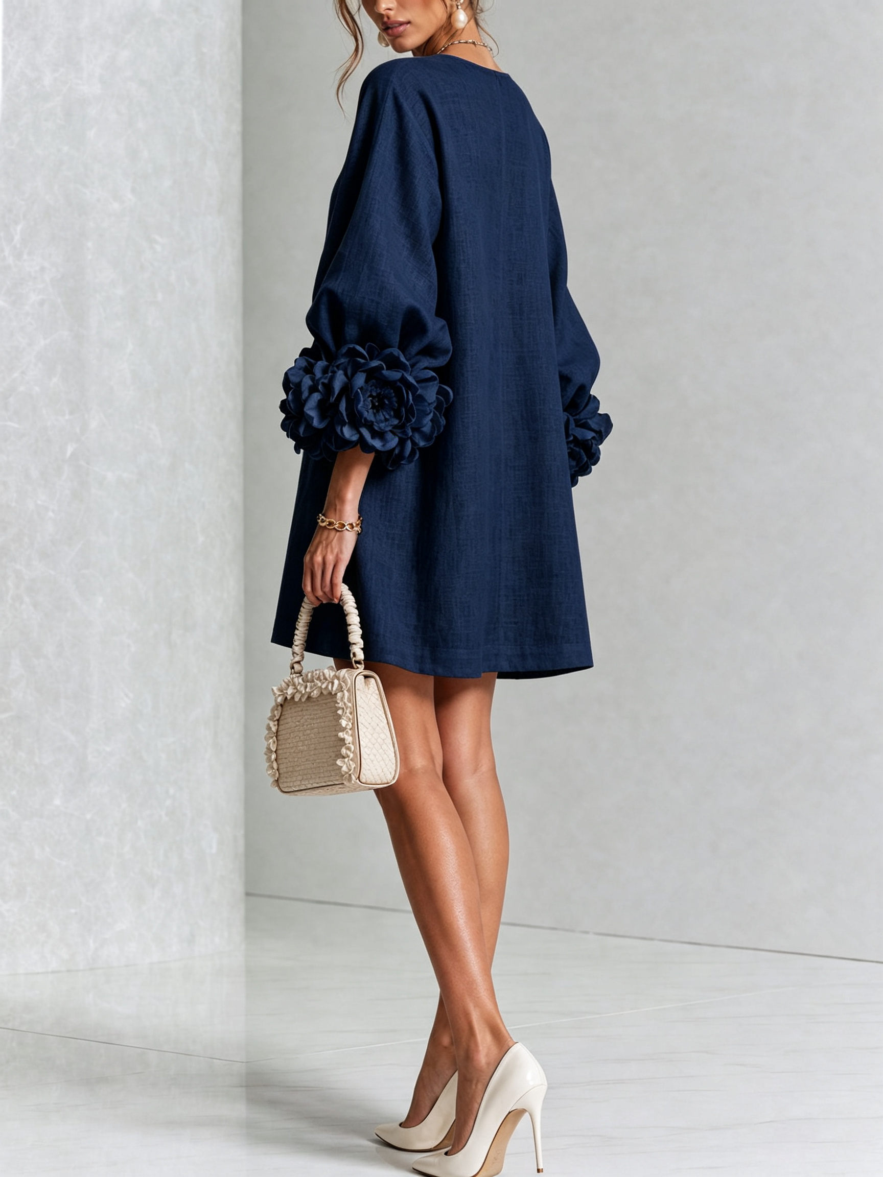 Zoe | Floral Button Mini Dress