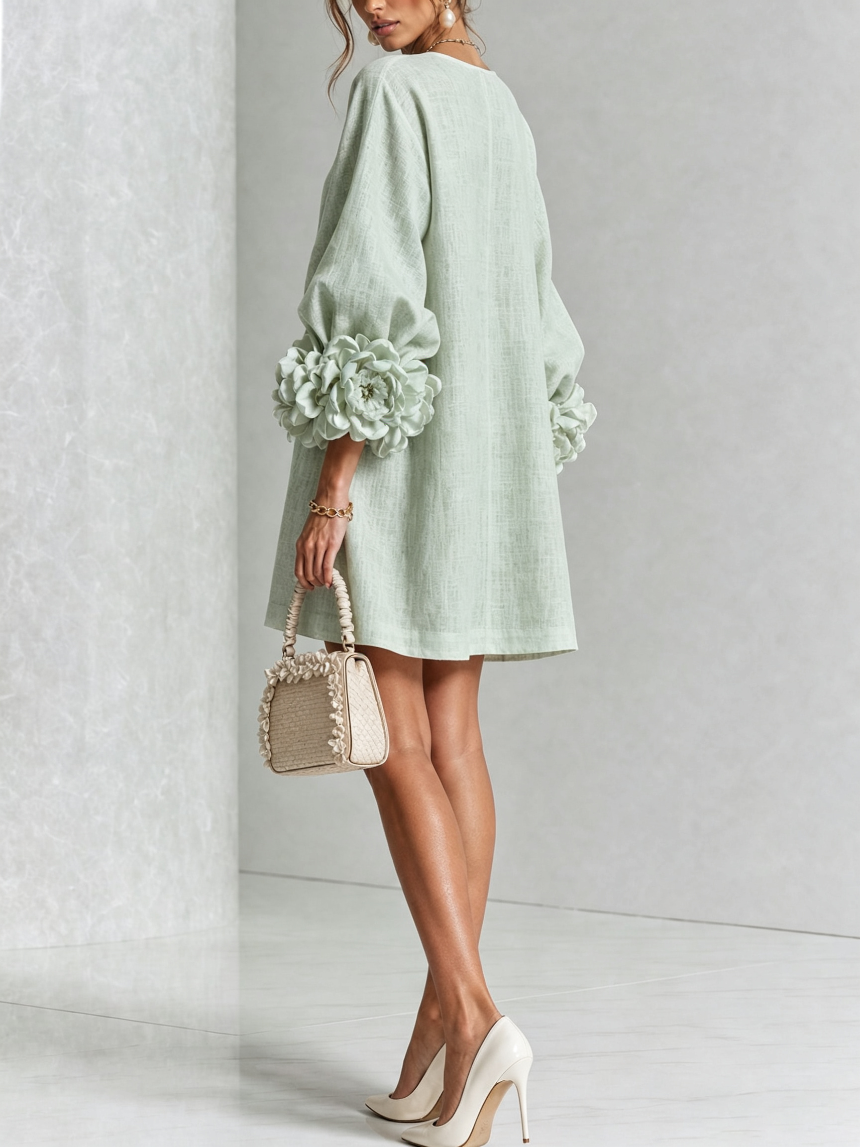 Zoe | Floral Button Mini Dress