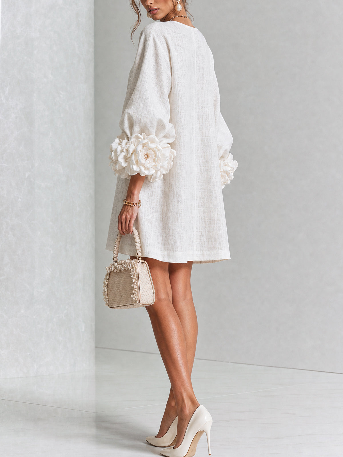 Zoe | Floral Button Mini Dress
