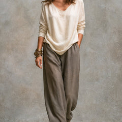 Costanza | Three-Piece Palazzo Trousers Set